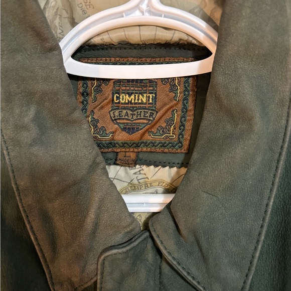 Vintage Leather Bomber Jacket - Picture 2 of 3